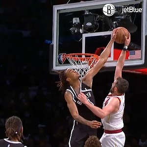 Clax knows a thing or two about protecting the rim 🚫 | Brooklyn Nets