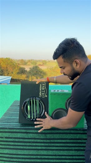 8 inch bass box vs double 6.5 inch subwoofer with inbuilt amplifier deep bass #subwoofer