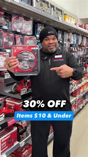 Take 30% OFF all items $10 & under at Harbor Freight now through Sunday, 12/28! PLUS, Inside Track Club Members take 30% OFF all items $20 & under. Get your coupon in the #HarborFreight mobile app.