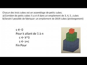 Empilement de cubes: géométrie avec l'application Python pour TI-83 Premium CE