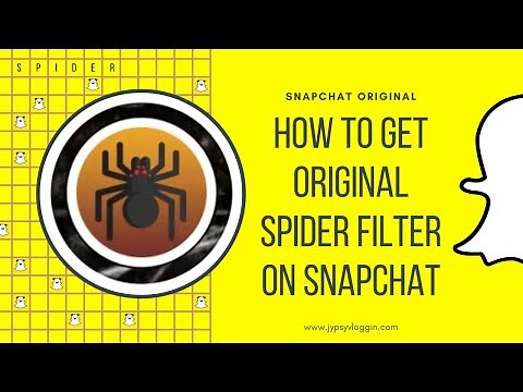 How to find Original Spider filter on Snapchat
