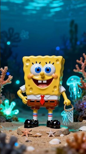 Bikini Bottom Crushed? SpongeBob Porcelain Figure Under Pressure 💛 Shock Smash! 💥 #Shorts #SpongeBob