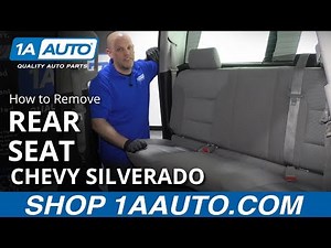 How to Remove Rear Seat 14-19 Chevy Silverado