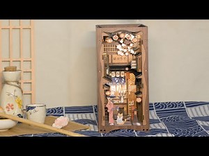 Cutebee/Book Nooks/The assembly tutorial of Under the Sakura Tree