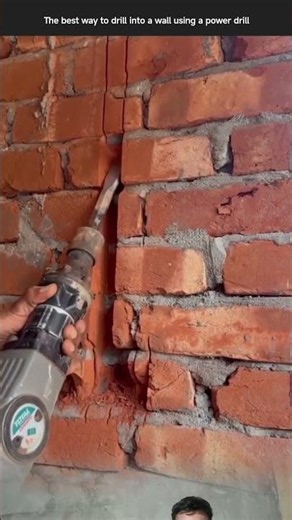 The best way to drill into a wall using a power drill