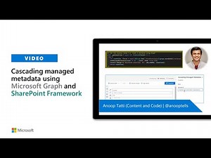 Cascading managed metadata using Microsoft Graph and SharePoint Framework