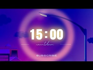 15 Minute Timer ⏱ | Neon Visual Fade Countdown | Silent Timer | Productivity Boost