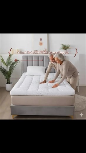 10cm(4-Inch) Extra Thick Microfiber Mattress Topper Super Soft Fluffy Bed Topper with Box Stitch Design Single, Double & King Sizes(TOPPER ONLY,NO MATTRESS INCLUDED) #tupperware #mattressprotector #beddings #massagepillow #babyqueen #cushioncovers #singlebeds #waterproofmattresscover #thickmattresstopper #tiktokshopbedding