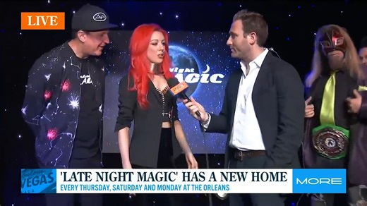 🚨SHOW ALERT🚨 The magicians of 'Late Night MAGIC' perform some of their mind-blowing tricks to preview their show now playing at The Orleans Hotel and Casino - Las Vegas. To buy tickets, visit magiclatenight.com #LateNightMagic #LasVegas | MORE FOX5