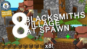 8 BLACKSMITHS AT SPAWN! RAREST VILLAGE EVER FOUND! (Minecraft 1.16 Bedrock Edition Seed)