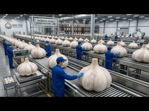 Inside a Modern Garlic Processing Factory You’ve Never Seen Before
