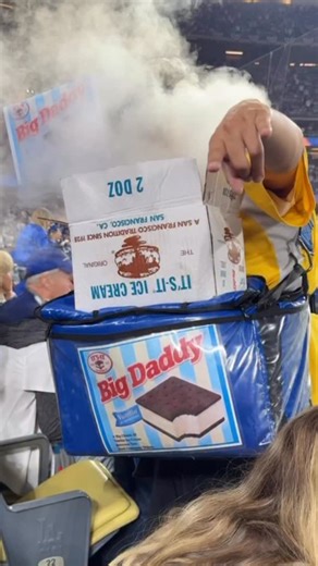 The best vendor in baseball⚾️ #baseball #dodgers #mlb #la #icecream #tweezy | Adam Ray