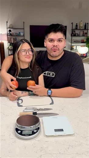 Couples measurement game🔪🍎 ￼