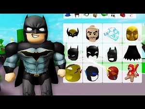 Roblox Brookhaven 🏡RP ALL SUPERHERO OUTFITS (Batman, Superman, Flash, Spider Man)