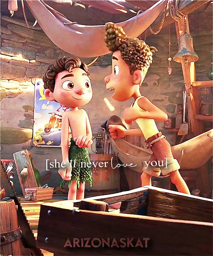 Alberto and Giulia Love Story Edit | Luca Movie Characters