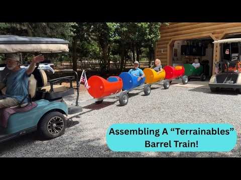 Assembling A "Terrainables" Barrel Train. For Children And Adults!