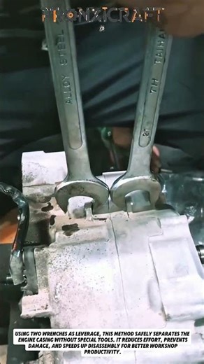 Smart Wrench Trick to Split Engine Case – Fast & Easy Mechanic Hack