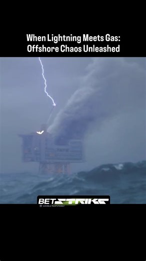 BoomBlastExplosion on Instagram: "A collision of human engineering and raw natural power. This offshore platform was already battling a fire when a lightning strike turned a dangerous situation into total catastrophe. Notice the smoke rising before the strike? Likely a gas leak or pre-existing fire. The lightning wasn’t just a spark—it became the ignition source for a massive fuel-vapor explosion. Offshore work at this scale isn’t just risky; it’s life-or-death, every shift. Would you face it fo