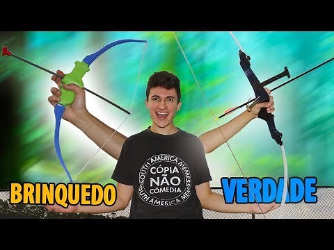 ARCO E FLECHA DE BRINQUEDO VS DE VERDADE
