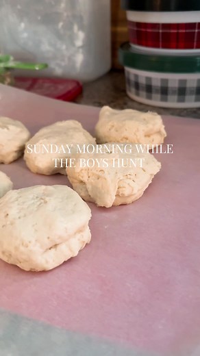 Hunting season is officially here 🦌🤎Homemade biscuits sausage gravy is one of my favorite meals to cook. It’s a nostalgic, warm and hearty meal for when they get home. cooking is truly my love language 🫶🏻