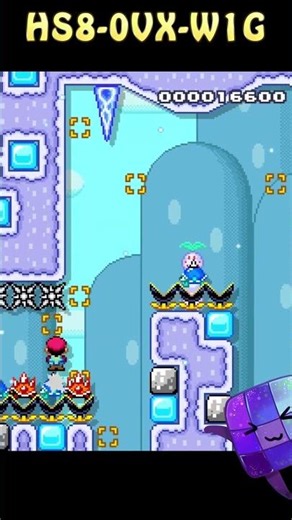 Super Mario Maker 2 🎮 Kaizo Lite - Twirling Tundra 🎮 Yoshi_SMM2 #short #mario #supermario