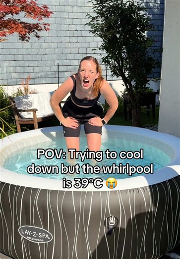 It was literally colder OUTSIDE of the pool 😭😂 #funny #relatable #fail #pool #summer