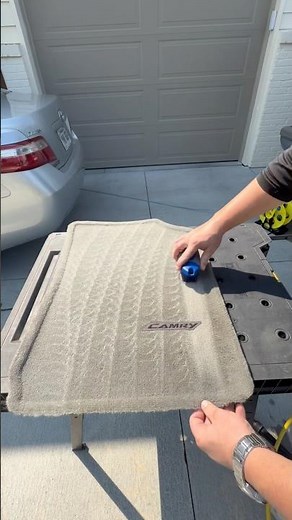 Toyota Camry floor mat detailing🪥🧼 #mobiledetailing #lincolnnebraskadetailing #satisfyingcleaning