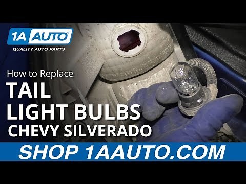 How to Replace Tail Light Bulbs 14-19 Chevy Silverado