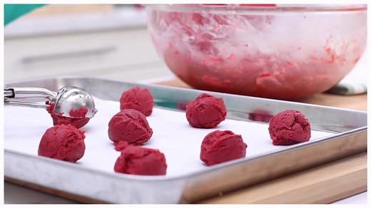 Red Velvet Snowball Cookies 😍 Recipe: https://divascancook.com/red-velvet-snowball-cookies-recipe/ | Divas Can Cook