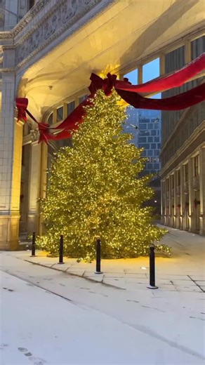 SPY NYC 🗽 on Instagram: "A Christmas fairy tail in Chicago 🎄✨🌧 Snow-covered streets, twilight lights, and winter magic everywhere 🤍❄ if snow could tell a story, Chicago and winter would always be a love story 🥰❄🎄🤍🌬 📍Wacker Drive Chicago IL 🇺🇸 . . . . #reelsinstagram #chicago #downtown #chicagodowntown #chicagoarchitecture Chicago, travel Chicago, nightlife, night drive, snowfall, winter in Chicago, snow-covered streets of Chicago, snowstorm, DuSable Bridge, Michigan Ave, Wacker Drive,