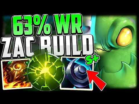 THE ONLY ZAC BUILD YOU SHOULD USE RIGHT NOW (63% WR BUILD) - Zac Guide Season 13 League of Legends