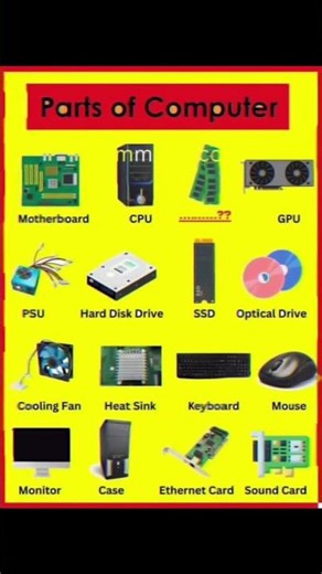 Parts of Computer 🖥️ #computerparts #videoshort #ram