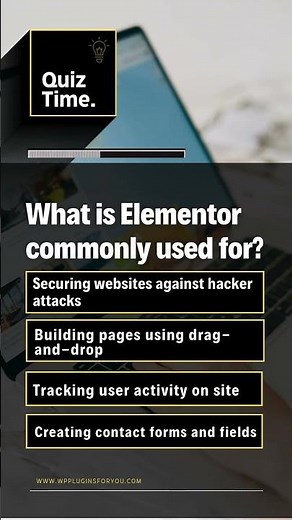 What is Elementor commonly used for?