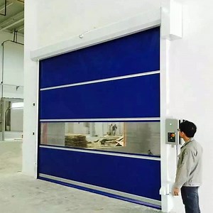 [Hot Item] Remote Control PVC Fabric High Speed Fast Rapid Roller Shutter Door
