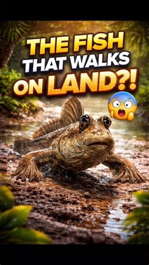 “The Fish That Walks on Land 😳”