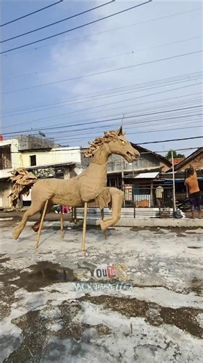 Horse Ogoh-Ogoh not yet painted