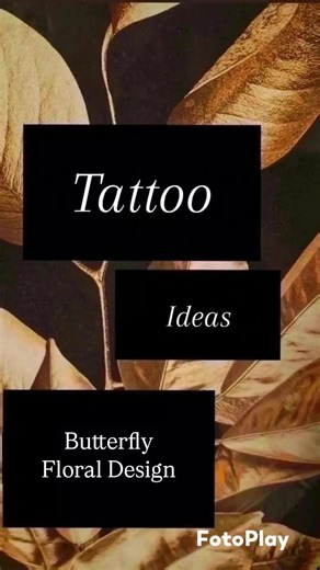 Beautiful Butterfly Floral Tattoo Ideas