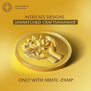 Swiss craftsmanship and precise 3-D etching makes every MMTC-PAMP coin, truly, beyond compare.​ Get one for yourself too, by going to shop.mmtcpamp.com or visit your nearest MMTC-PAMP store today.​ . . ​#MMTCPAMP​ #gold #purestgold #goldcoins #goldbars | MMTC PAMP
