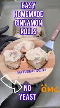 👉 No Yeast Cinnamon Rolls That Are SO GOOD 🤯🍥