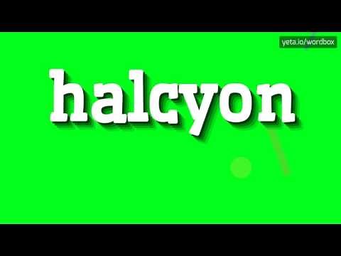 HOW TO SAY HALCYON?