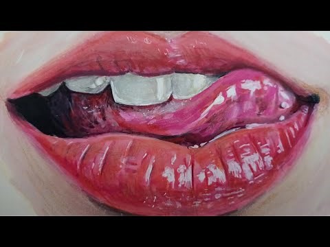 COMO pintar LABIOS realistas FÁCIL-- Tutorial PASO a PASO