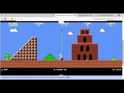 ‫Super Mario Bros Full screen free game to play ו 2 דפים נוספים פרופיל 1 Microsoft​ Edge‬ 2026