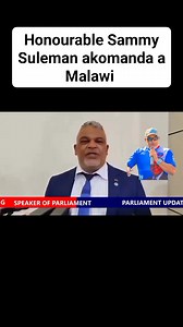 A Malawi ambiri akufunisiaa kuti nyumba ya malamulo isakhe Honourable Sammy Suleman ngati Speaker chifukwa alibe dyera lina lili lonse pa ndalama komanso ziganizo amapanga zimakhala zokomera a Malawi. Taonerani zina za zomwe Honourable Sammy Suleman akhala akulakhula Parliament of Malawi. Follow Tapokera Nyirenda | Tapokera Nyirenda