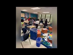 Little girl smashes the classroom because she’s MAD Earrape