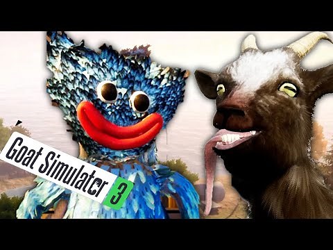 Goat Simulator 3 Huggy Wuggy I found a secret character Huggy Wuggy (how to get the Huggy Wuggy) MOD