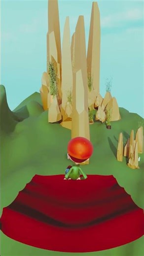 Blender 3d Cloth Simulation | Mixamo Timmy on a Magic Carpet✨😅#3d #blender #adventure #satisfying