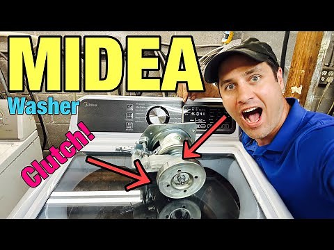 This MIDEA Washer Won’t Spin | Clutch Won’t Release | Quick Clutch Swap | MLV45N1BWW