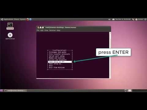 minicom configuration