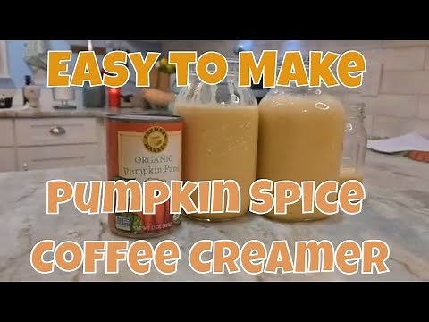How To Make Pumpkin Spice Coffee Creamer -Delicious Fall Flavors.
