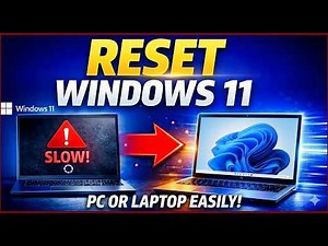 Reset Windows 11 PC or Laptop Easily | Complete Beginner Guide